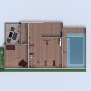 floorplans house terrace outdoor 3d