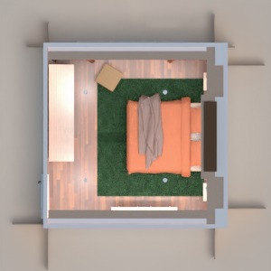 planos apartamento dormitorio 3d
