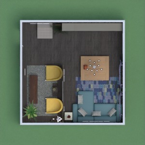 floorplans butas namas svetainė prieškambaris 3d
