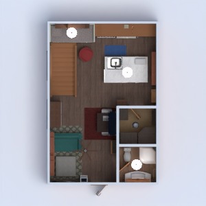 floorplans apartamento arquitetura despensa 3d