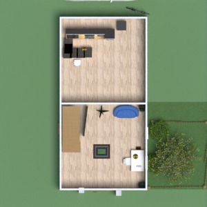 floorplans paisagismo utensílios domésticos 3d