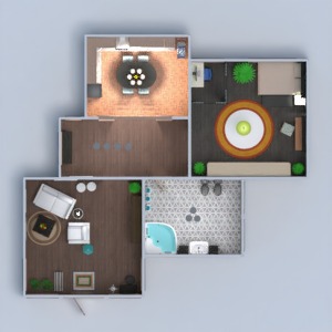 floorplans butas vonia miegamasis svetainė virtuvė 3d