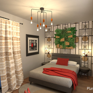 planos apartamento muebles decoración 3d