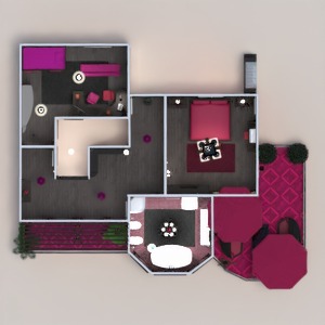 floorplans namas terasa baldai dekoras vonia miegamasis svetainė garažas eksterjeras kraštovaizdis 3d