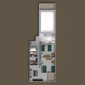 floorplans apartamento banheiro quarto sala de jantar 3d