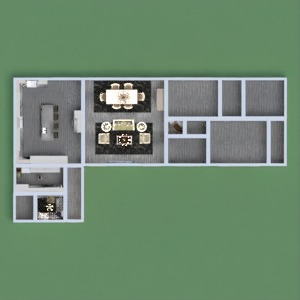 floorplans 独栋别墅 家具 装饰 客厅 厨房 3d