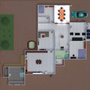floorplans namas vonia miegamasis virtuvė biuras valgomasis sandėliukas 3d