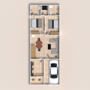 floorplans apartment house terrace furniture 3d