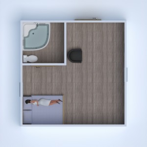 floorplans maison meubles salle de bains chambre à coucher salon 3d