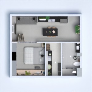 floorplans apartment bathroom bedroom living room kitchen 3d