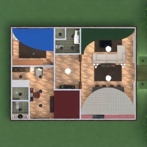 floorplans namas baldai svetainė virtuvė аrchitektūra 3d