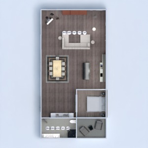 planos apartamento muebles cocina trastero 3d