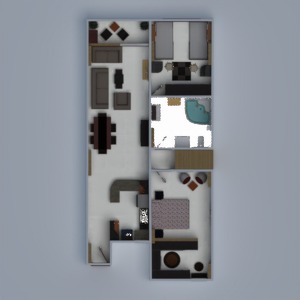floorplans pokój diecięcy biuro przechowywanie 3d