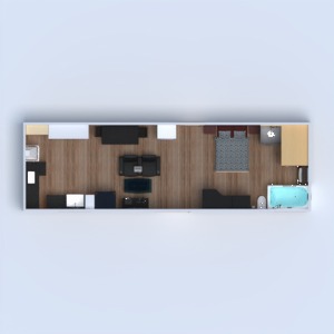 progetti casa arredamento decorazioni monolocale 3d