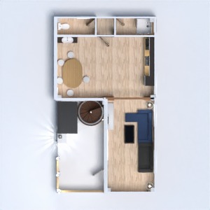 floorplans patamar apartamento garagem quarto infantil despensa 3d