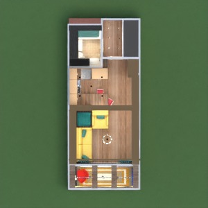 floorplans mieszkanie wystrój wnętrz łazienka pokój dzienny kuchnia oświetlenie mieszkanie typu studio 3d