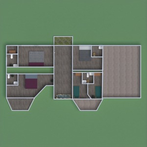 floorplans maison meubles garage cuisine chambre d'enfant 3d