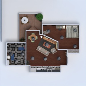 floorplans butas terasa baldai vonia miegamasis svetainė virtuvė valgomasis аrchitektūra sandėliukas 3d