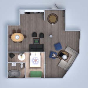 planos casa cocina habitación infantil arquitectura 3d