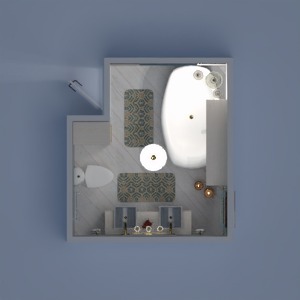 planos cuarto de baño iluminación 3d