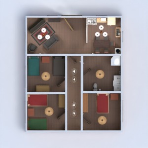 progetti casa camera da letto 3d