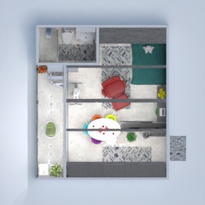 floorplans mieszkanie pokój dzienny kuchnia na zewnątrz jadalnia 3d