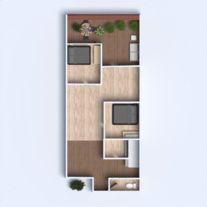 floorplans apartamento casa varanda inferior patamar arquitetura 3d