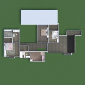 floorplans 独栋别墅 浴室 卧室 客厅 照明 3d