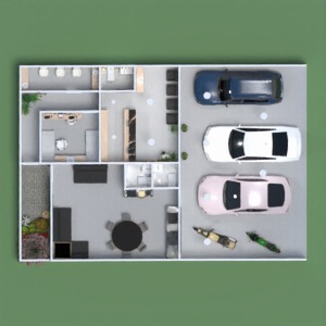 floorplans 照明 改造 结构 储物室 单间公寓 3d