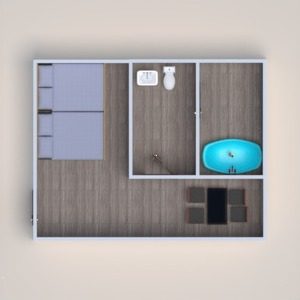 planos casa dormitorio comedor 3d