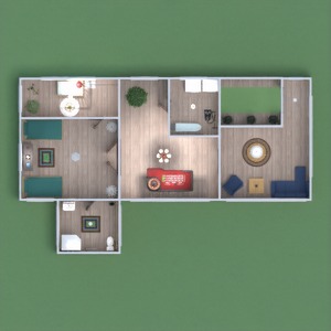 floorplans dekoras vonia miegamasis svetainė vaikų kambarys 3d