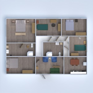 floorplans biuro mieszkanie typu studio wejście 3d