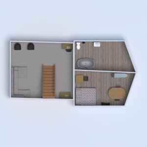 floorplans 独栋别墅 家具 厨房 家电 餐厅 3d