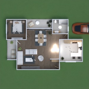 floorplans casa mobílias garagem cozinha quarto infantil 3d