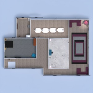 planos casa muebles decoración despacho hogar 3d