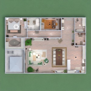 floorplans appartement maison terrasse meubles décoration 3d