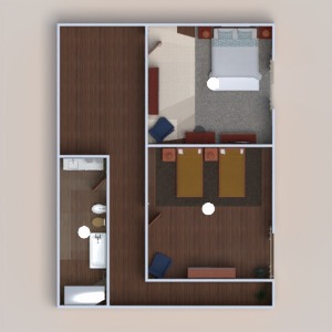 floorplans 独栋别墅 露台 家具 diy 浴室 卧室 客厅 厨房 照明 家电 餐厅 储物室 3d