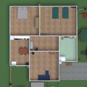 floorplans namas vonia miegamasis svetainė virtuvė vaikų kambarys renovacija valgomasis 3d