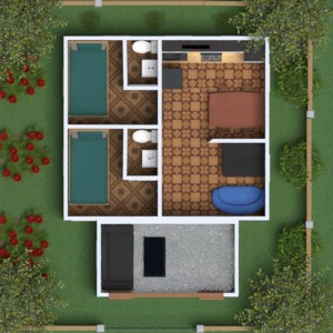 planos apartamento casa salón paisaje arquitectura 3d