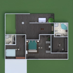 floorplans 独栋别墅 装饰 浴室 卧室 客厅 车库 厨房 3d