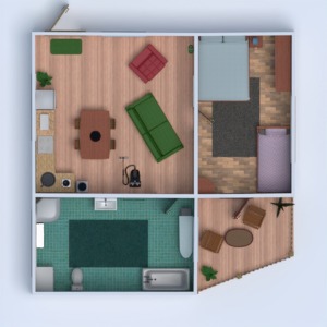 floorplans appartement maison terrasse meubles décoration salle de bains chambre à coucher salon garage cuisine chambre d'enfant 3d