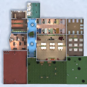 floorplans dom na zewnątrz pokój diecięcy 3d