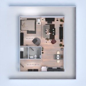 planos apartamento muebles decoración iluminación estudio 3d