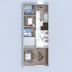 floorplans apartamento banheiro 3d