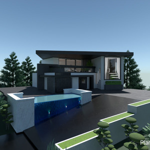 progetti casa architettura vano scale 3d