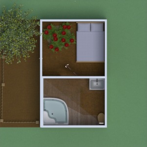 floorplans namas vonia miegamasis svetainė 3d