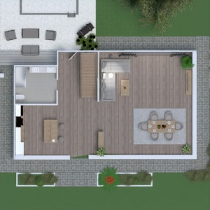 floorplans mieszkanie garaż kuchnia na zewnątrz gospodarstwo domowe 3d