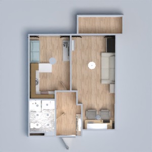 floorplans 玄关 储物室 单间公寓 3d