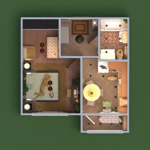 floorplans apartamento banheiro quarto cozinha patamar 3d