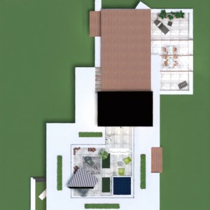 floorplans 独栋别墅 户外 景观 结构 3d